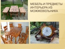 Мебель и предметы интерьера из можжевельника