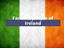 Famous people of Ireland