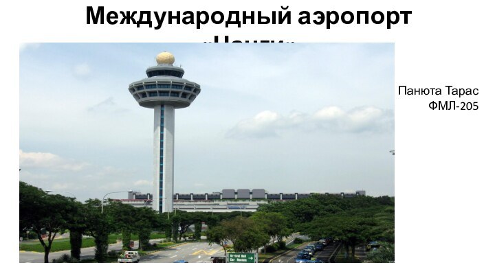Международный аэропорт «Чанги»Панюта ТарасФМЛ-205