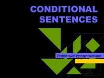 Conditional sentences and their features