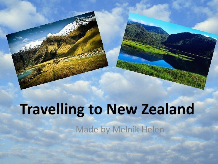 Travelling to New ZealandMade by Melnik Helen