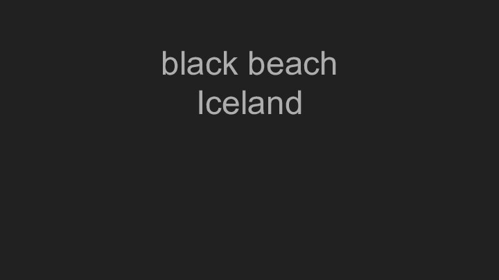 black beachIceland