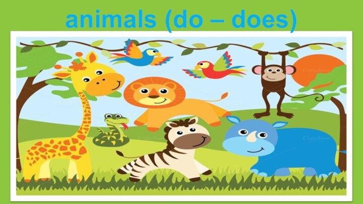 animals (do – does)