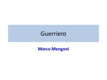 Guerriero. Marco Mengoni
