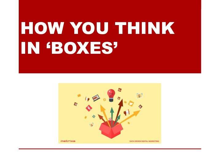 HOW YOU THINK IN ‘BOXES’