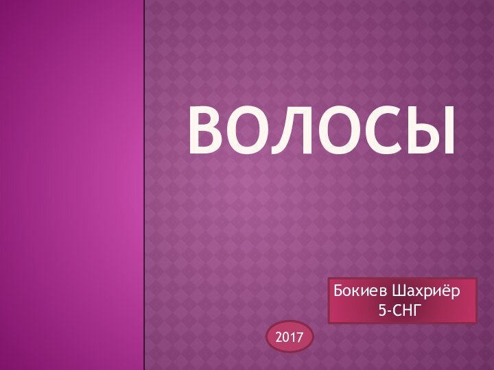 ВОЛОСЫБокиев Шахриёр       5-СНГ 2017