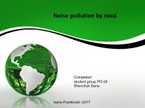Noise pollution by road