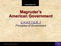 Magruder’s American Government. Principles of Government