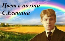 Цвет в поэзии С. Есенина