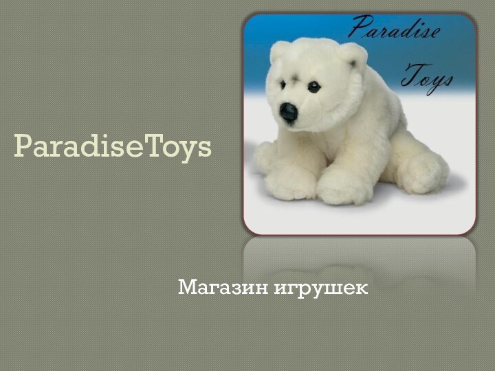 ParadiseToysМагазин игрушек