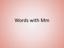 Words with Mm