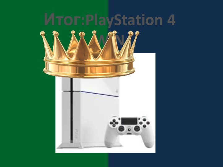 Итог:PlayStation 4 WIN