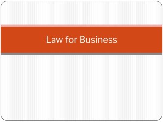 Law for Business. The Nature of Crimes