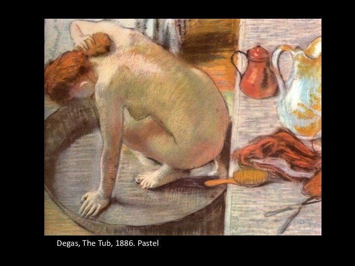 Degas, The Tub, 1886. Pastel