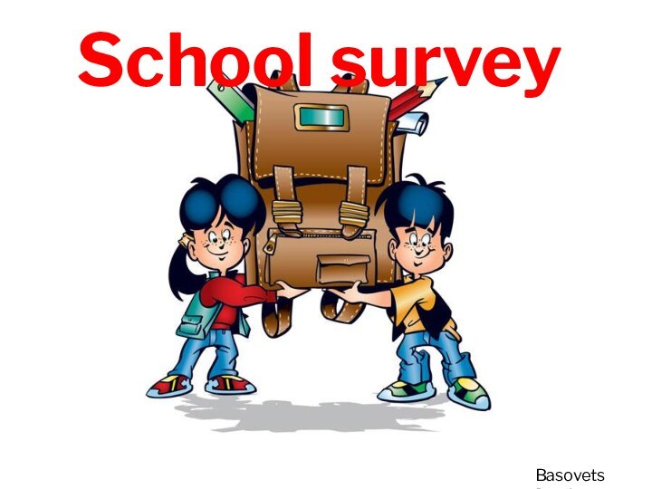 School surveyBasovets Danil