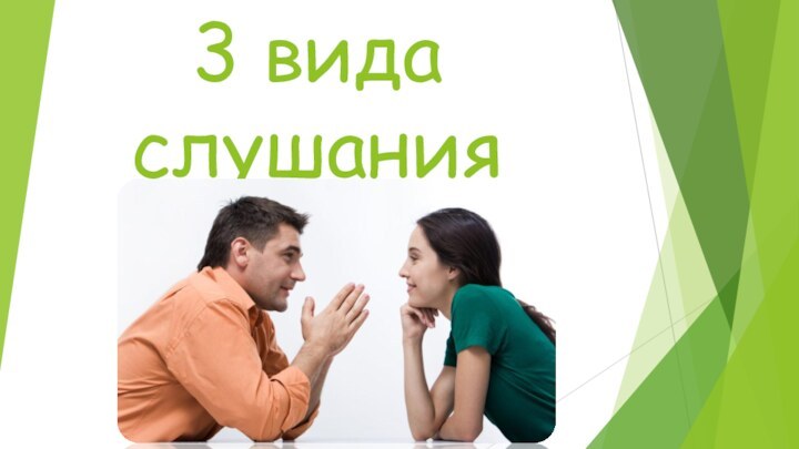 3 вида слушания