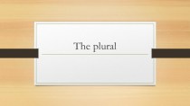 The plural