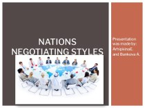 Nations negotiating styles