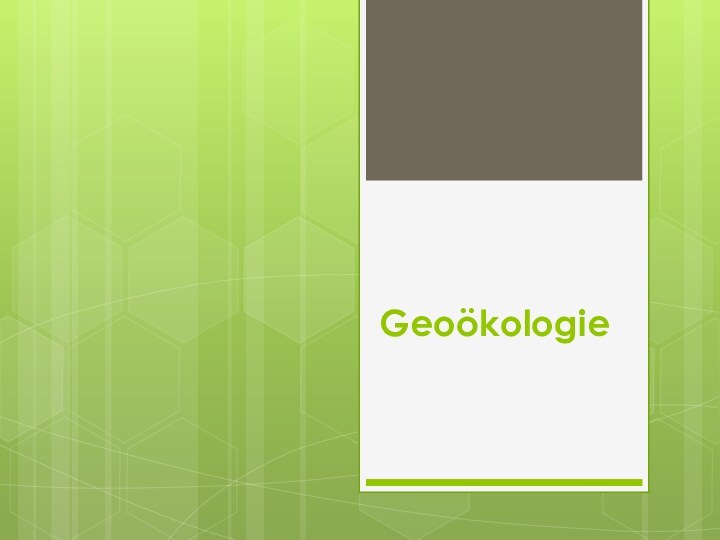 Geoökologie