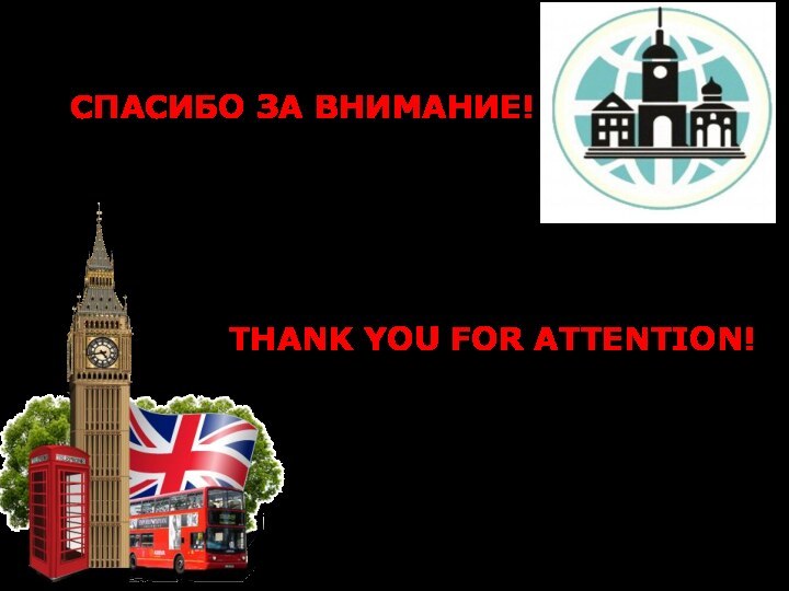 THANK YOU FOR ATTENTION!СПАСИБО ЗА ВНИМАНИЕ!