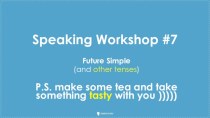 Speaking workshop