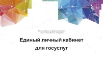 Министерство информатизации и связи Республики Татарстан. Единый личный кабинет для госуслуг