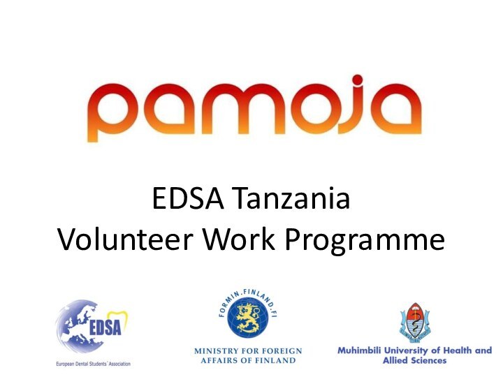 EDSA Tanzania  Volunteer Work Programme