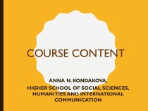 Course content and mind maps