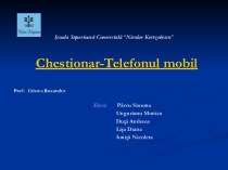 Chestionar-Telefonul mobil