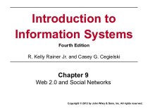 Introduction to information systems. (Chapter 9)