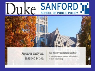 The Sanford School of Public Policy