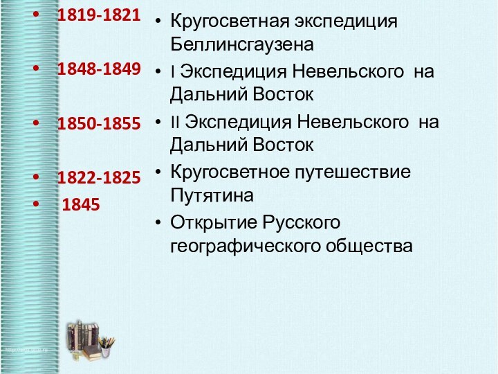 1819-1821    1848-1849 1850-1855     1822-1825