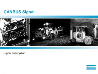 Canbus signal. Signal description
