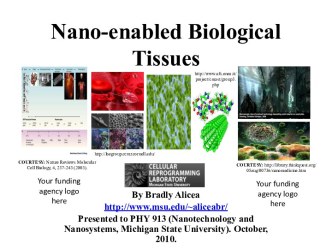 Nano-enabled biological tissues