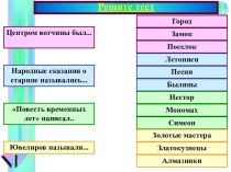 Возникновение самостоятельных русских княжеств XII - XIII веках