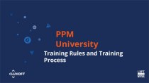 PPM University Training Rules and Training Proces
