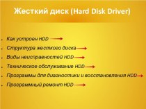 Жесткий диск (Hard Disk Drive)