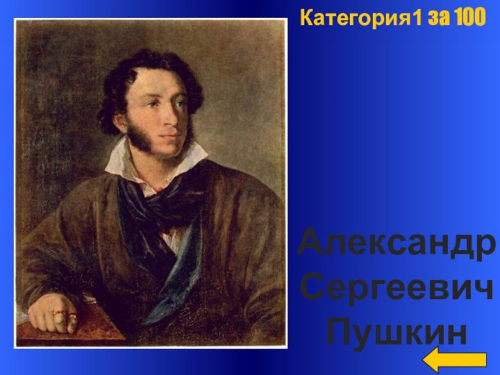 Категория1 за 100АлександрСергеевич Пушкин