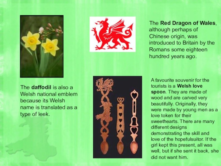 The daffodil is also a Welsh national emblem because its Welsh