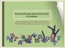Открытый урок русского языка в 5 классе по теме Склонения имён существительных