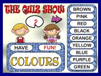 Презентация по английскому языку для повторения темы Colours (3 класс)