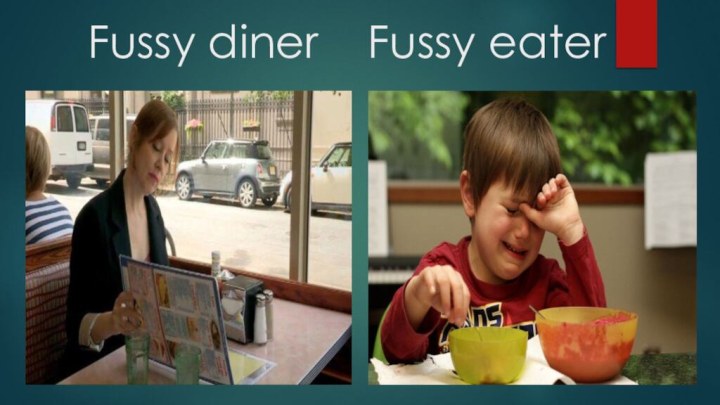 Fussy diner  Fussy eater