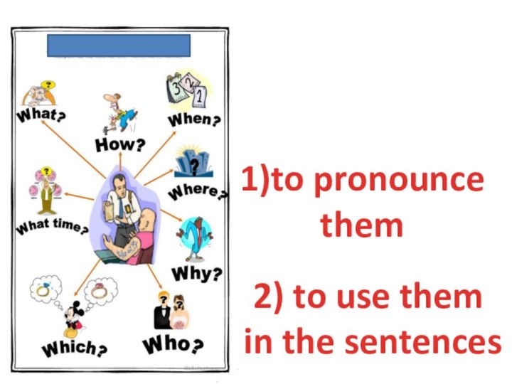 1)to pronounce them2) to use them in the sentences
