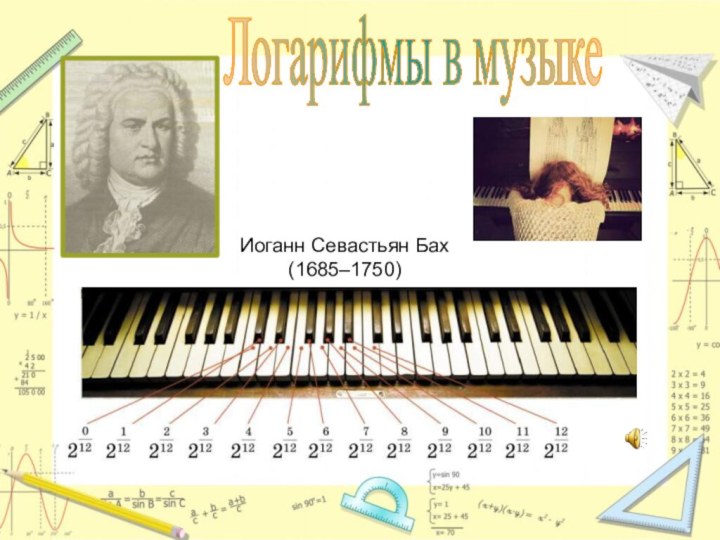 Иоганн Севастьян Бах(1685–1750)Логарифмы в музыке