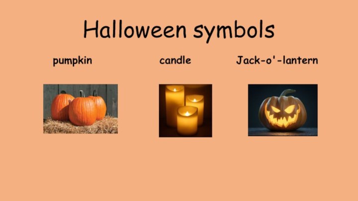 Halloween symbols      pumpkin