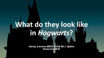 Презентация для описания внешности What do they look like in Hogwarts?