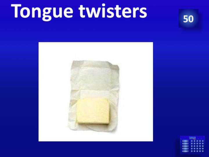 50Tongue twisters