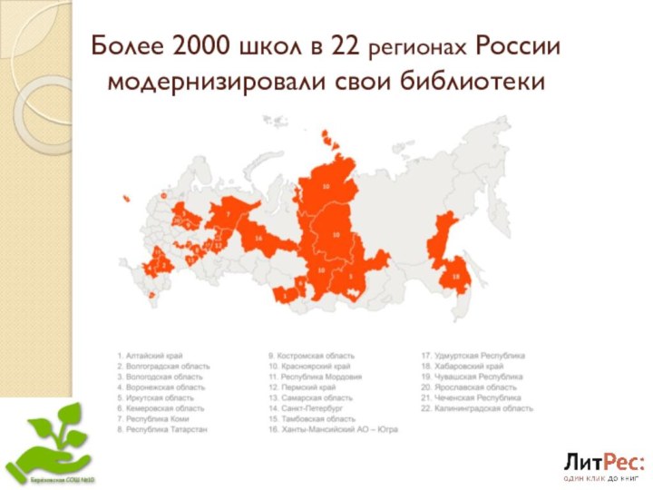 Более 2000 школ в 22 регионах России модернизировали свои библиотеки
