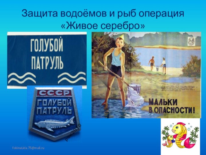 Защита водоёмов и рыб операция «Живое серебро»FokinaLida.75@mail.ru