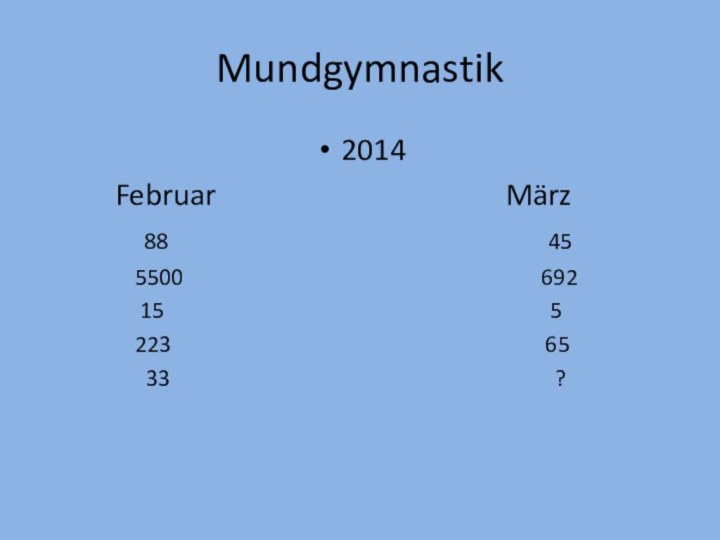 Mundgymnastik2014     Februar